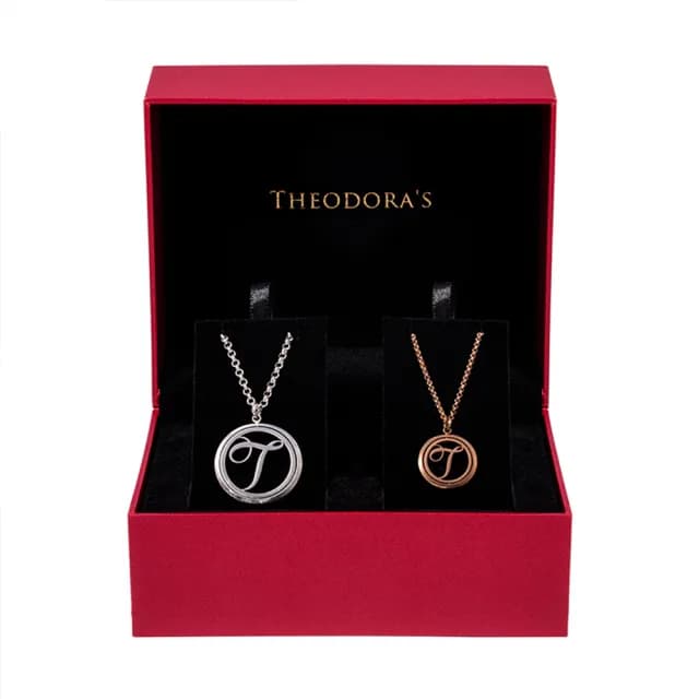【THEODORA’S 希奧朵拉】可選色｜圓形牌飾旋轉項鍊 女款&男款(情侶項鍊 情侶飾品 情人節禮物)