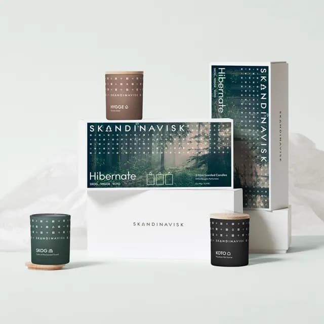 【Skandinavisk】官方直營 迷你香氛蠟燭禮盒3入組(HIBERNATE 蟄居)
