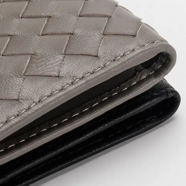 【MoonDy】雙11 錢包 卡包 卡夾 信用卡包 羊皮編織卡包 卡夾  卡夾 男卡包