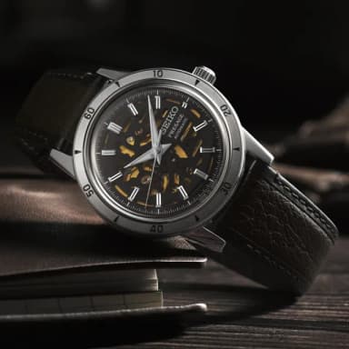【SEIKO 精工】PRESAGE系列 Style60’s 復古風 重機引擎 機械腕錶 母親節 禮物 推薦(SSA461J1/4R72-00C0J)