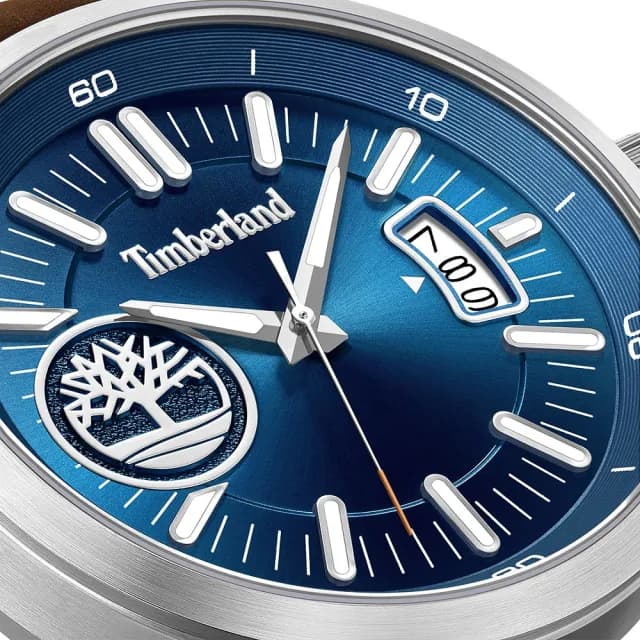 【Timberland】天柏嵐 Trumbull 日期大樹手錶-藍/45mm 禮物 送禮 推薦(TDWGB0041005)