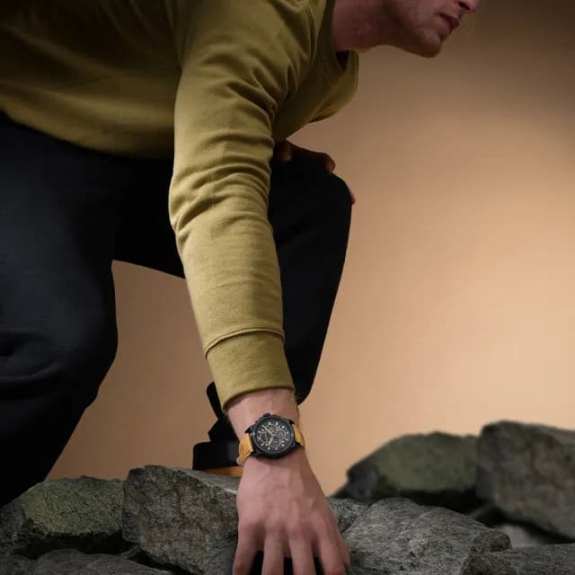 【Timberland】天柏嵐 FAST STRIKE 三眼計時手錶-黑/46mm 禮物 送禮 推薦(TDWGB0056003)
