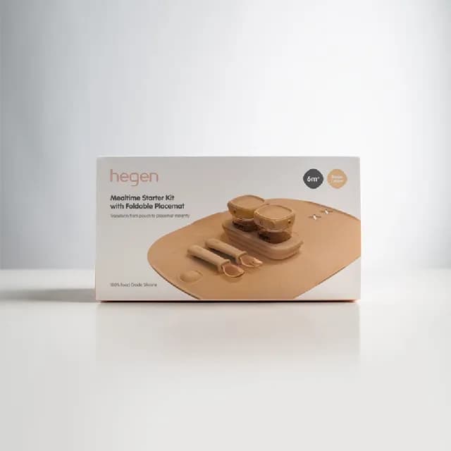 【hegen】成長餐桌兒童學習餐具｜豪華組(幼兒/抓周/滿月/禮品/月子中心/寶寶/學齡前/固齒器/副食品)
