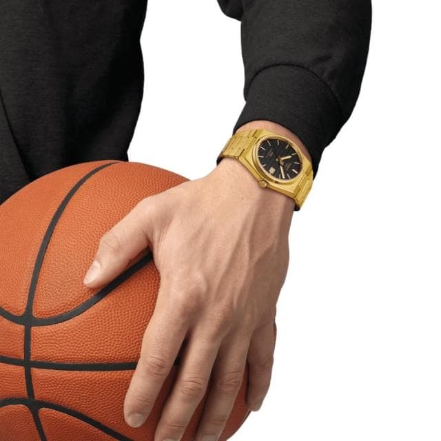 【TISSOT 天梭】NBA廣告款 PRX系列 達米恩·利拉德特別版 機械腕錶 母親節 禮物 推薦(T1374073305100)