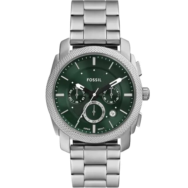 【FOSSIL】Machine 重裝計時手錶-綠/42mm 禮物 送禮 推薦(FS6079)