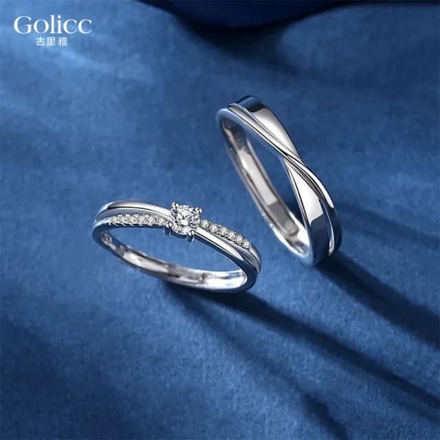 【Golicc】對戒 莫比烏斯 輕奢款情侶戒(七夕 情人節 生日 造型戒 食指戒 尾戒 禮物)
