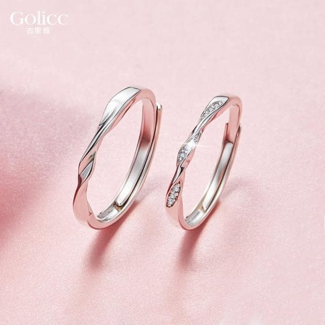 【Golicc】戒指 莫比烏斯 簡約款 情侶戒(母親節 生日 情人節 造型戒 食指戒 尾戒 禮物)