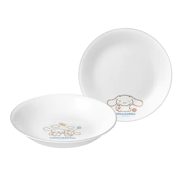 【CorelleBrands 康寧餐具】大耳狗 8吋餐盤兩件組(8吋平盤+8吋深盤)