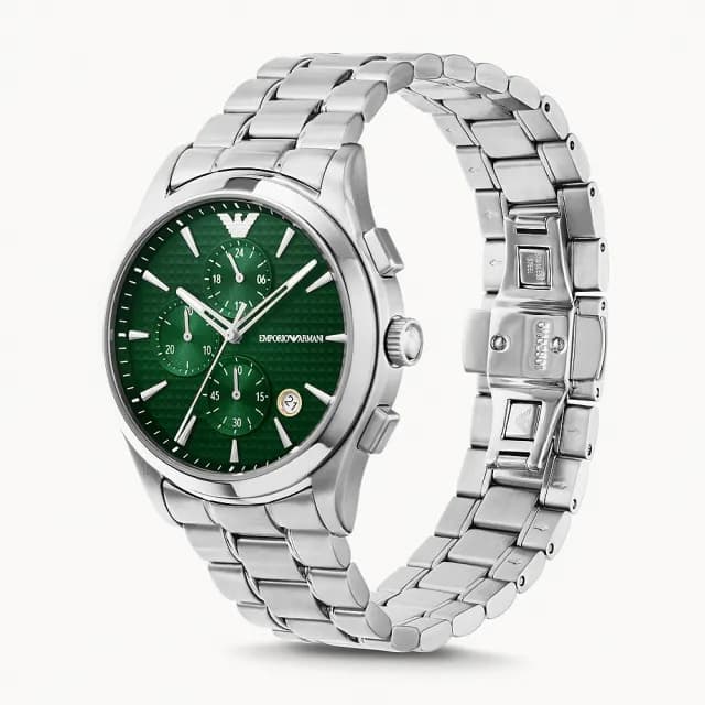 【EMPORIO ARMANI】亞曼尼 紳男計時手錶-42mm 禮物 送禮 推薦(AR11529)