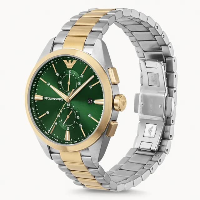 【EMPORIO ARMANI】亞曼尼 紳男計時手錶-43mm 禮物 送禮 推薦(AR11511)