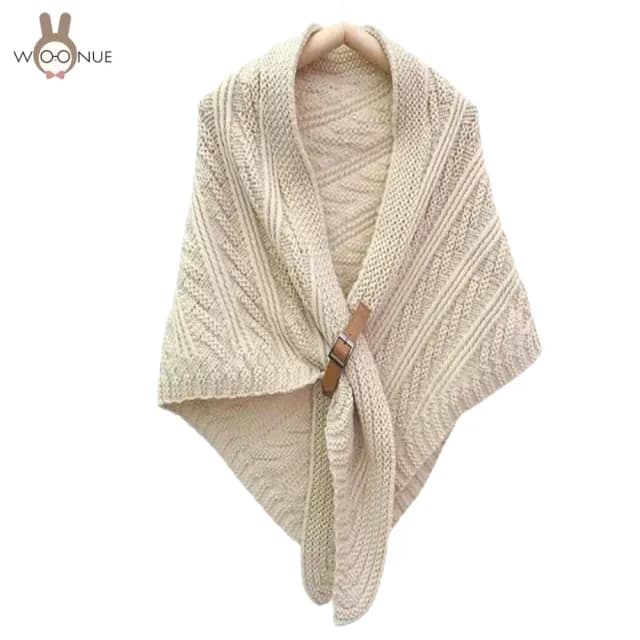 【WOONUE】專櫃精品歐美風高質感親膚柔軟保暖時尚披肩(四季穿搭冷氣房女友老婆母親奶奶生日節日禮物)