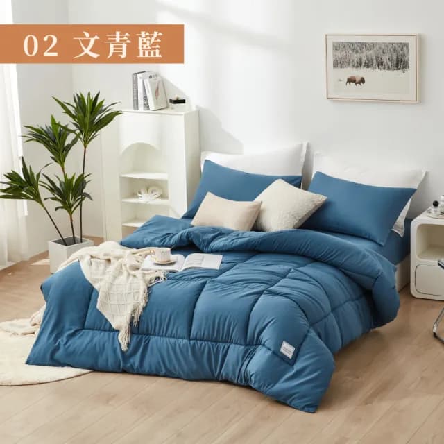 【DeKo岱珂】買一送一 韓版可水洗石墨烯棉被/冬被 2KG(十色任選 180×210cm)