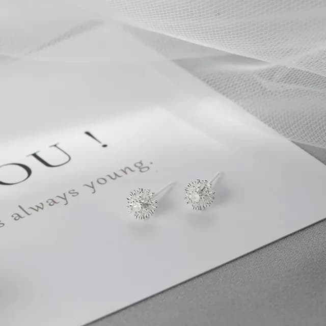 【Umi】文藝小清新蒲公英耳釘 - 可愛簡約創意韓版飾品(蒲公英耳釘)