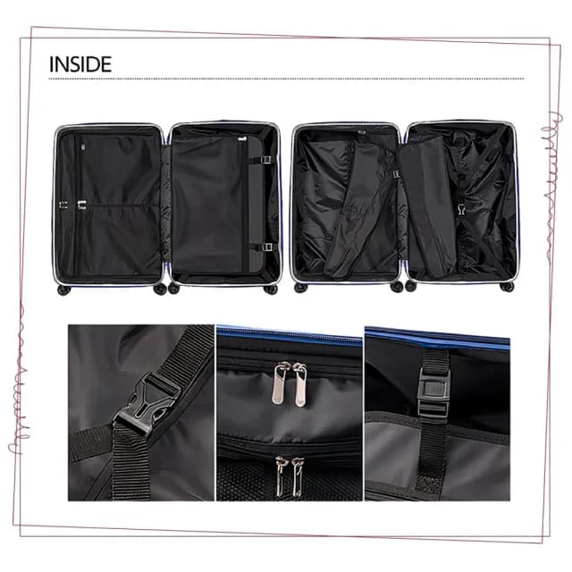 【MAXBOX】極度輕量化 22吋 拉鍊行李箱/旅行箱(6008D白色)