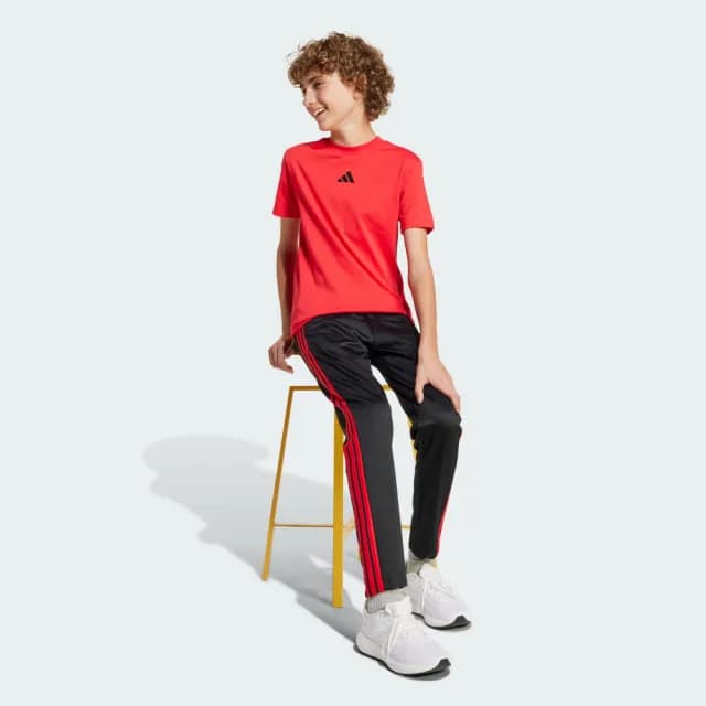 【adidas 愛迪達】ESSENTIALS 短袖上衣 T恤 童裝 JE1372