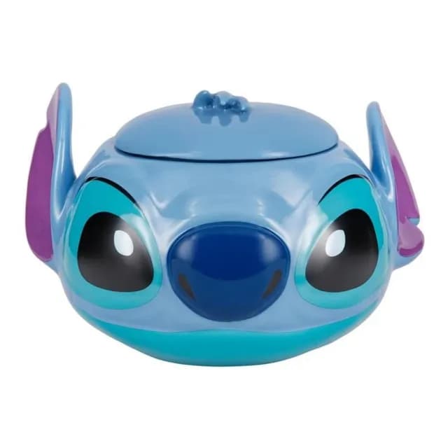 【Disney 迪士尼】史迪奇 3D立體造型 糖果餅乾 萬用陶瓷罐(3D立體造型 送禮 生日禮物)