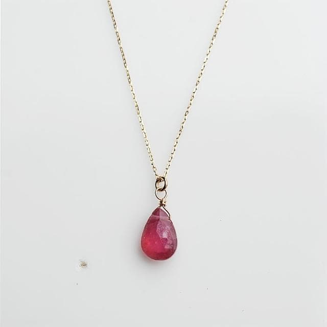 【Dinner collection】10K紅寶石K金鍊