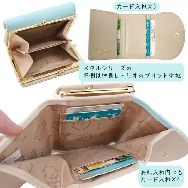 【吉伊卡哇】情人節禮物 日本 Chiikawa三折短皮夾 皮夾 烏薩奇 吉伊 小八 兔兔(三款任選)