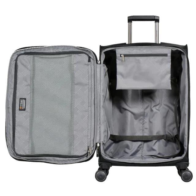 【eminent 萬國通路】官方旗艦館 - 24吋 防潑水行李箱/軟箱/布箱/布面箱/布面行李箱 S0360(黑色)