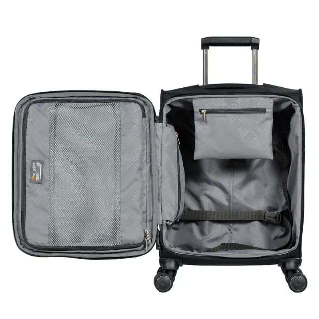 【eminent 萬國通路】官方旗艦館 - 20吋 防潑水行李箱/軟箱/布箱/布面箱/布面行李箱 S0360(黑色)