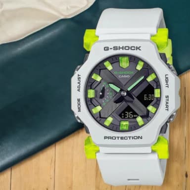 【CASIO 卡西歐】G-SHOCK 潮流運動 極簡纖薄小巧雙顯手錶 送禮 禮物 推薦(GA-2300MW-8A)