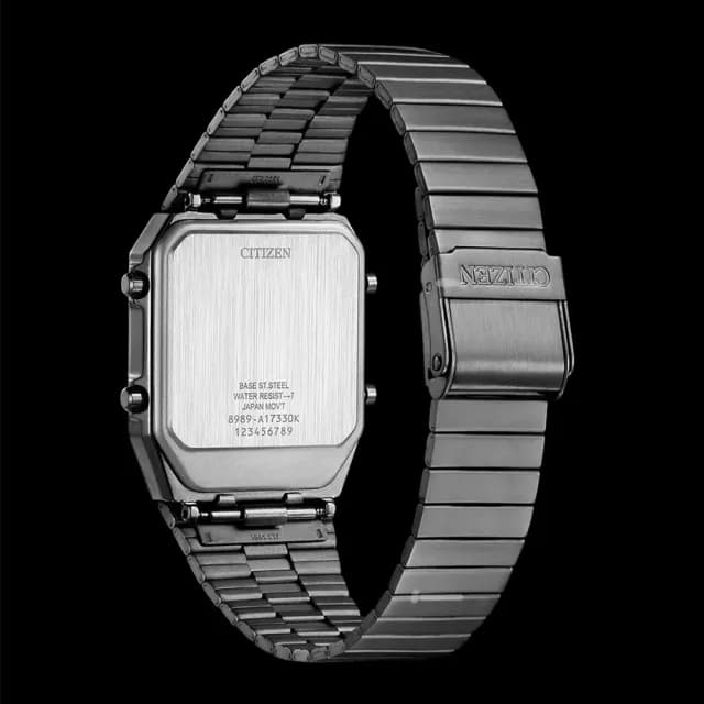 【CITIZEN 星辰】Chronograph 夜光型者 不鏽鋼碼錶計時腕錶 復古潮流多功能腕錶(JG2147-85X)