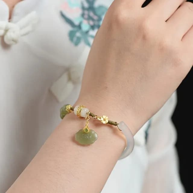 【MoonDy】手鍊 手鐲 和田玉手鍊 瑪瑙手鍊 平安鎖 吊墜手鍊 手鐲女 玉髓手鐲 禮物 保平安 