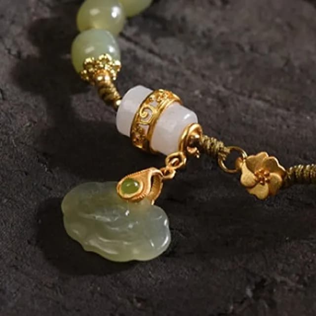 【MoonDy】雙11 手鍊 手鐲 和田玉手鍊 瑪瑙手鍊 平安鎖 吊墜手鍊 手鐲女 玉髓手鐲 禮物 保平安