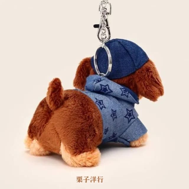 【WOONUE】臘腸狗玩偶吊飾耳機包零錢包包吊飾鑰匙圈臘腸犬狗吊飾(送禮情人節禮物生日孫女兒男友