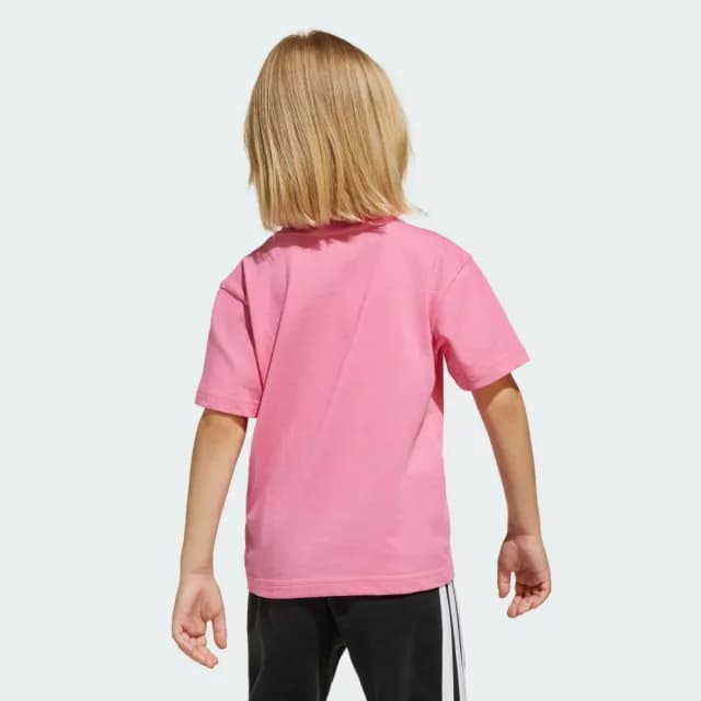 【adidas 愛迪達】ESSENTIALS 短袖上衣 童裝 JC9718