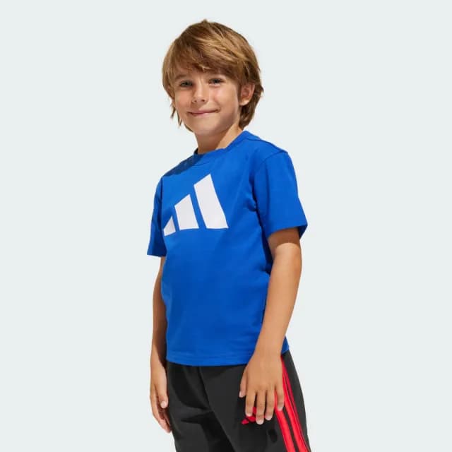 【adidas 愛迪達】ESSENTIALS 短袖上衣 童裝 JC9717