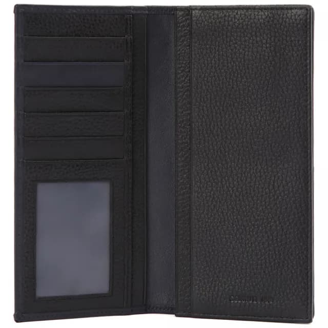 【Cerruti 1881】限量2折 頂級小牛皮6卡長夾皮夾 5991M 全新專櫃展示品(七夕情人節禮物 送禮 男夾)