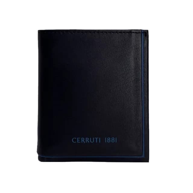 【Cerruti 1881】限量2折 頂級小牛皮6卡皮夾 5427M 全新專櫃展示品(七夕情人節禮物 送禮 男夾)