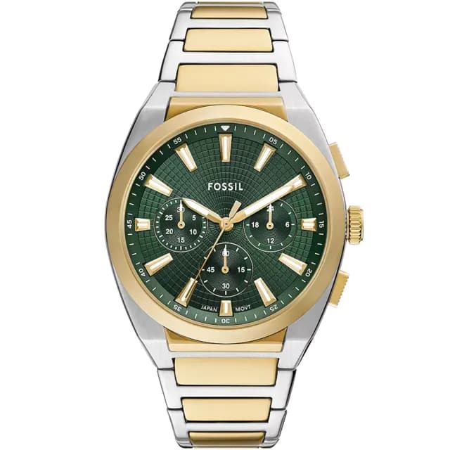 【FOSSIL】Everett 時尚三眼計時手錶-44mm 禮物 送禮 推薦(FS6106)