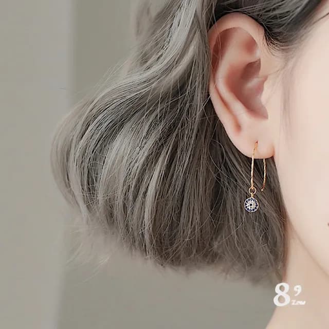 【89 zone】法式簡約古典氣質百搭飾品 耳飾 吊墜耳環 長款耳環 耳鉤 耳環(金/銀)