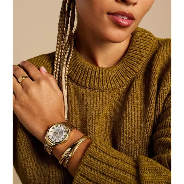【FOSSIL】Raquel 復古羅馬時標大三針女錶-38mm 禮物 送禮 推薦(ES5395)