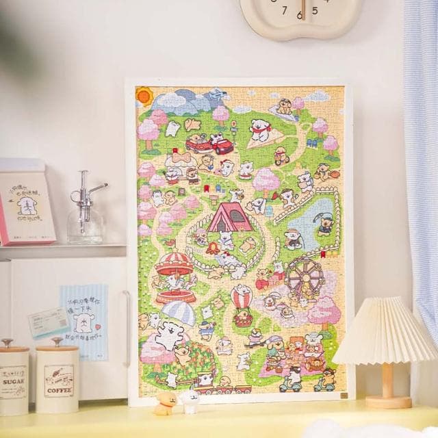 【TOi 圖益】春日小狗遊園會 1000片拼圖(可愛狗狗戶外探險 DIY 桌遊成人IP 休閒益智 收藏擺飾 禮物首選)