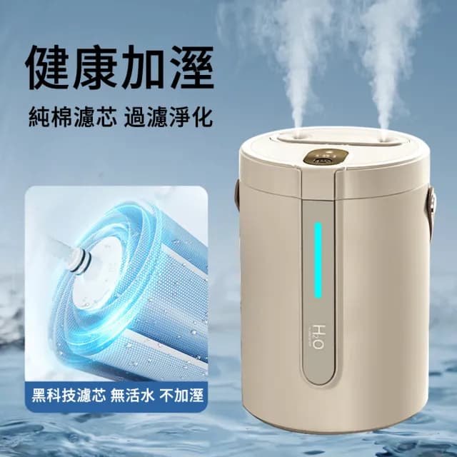 【MUAN】大容量數顯雙噴加濕器 納米霧化水氧機 USB桌面空氣淨化器 保濕補水噴霧器 增濕器
