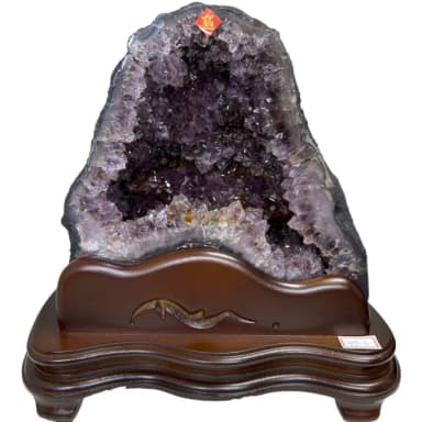 【恬芯晶品】J7精選巴西紫水晶洞新居財位擺設(紫鈦晶晶洞開運招財招貴人開業財位新春禮物)