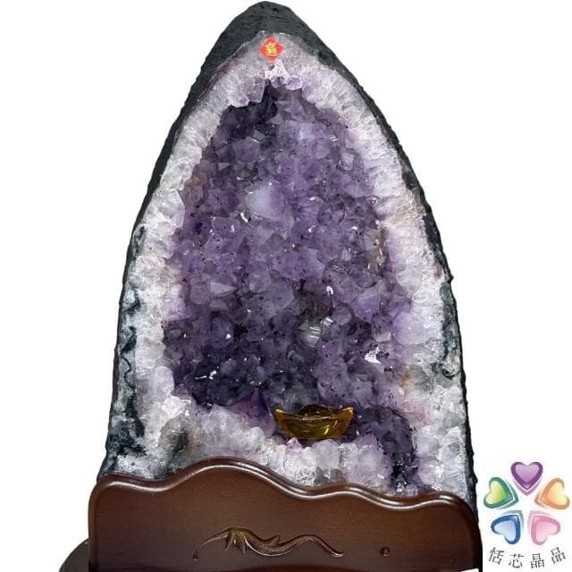 【恬芯晶品】J27精選巴西紫水晶洞新居財位擺設(紫鈦晶晶洞開運招財招貴人開業財位新春禮物)