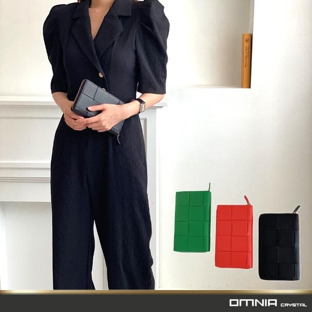 【OMNIA】韓國Mark真皮長夾 女士皮夾 錢包 NO.3365T(女長夾 女皮夾)
