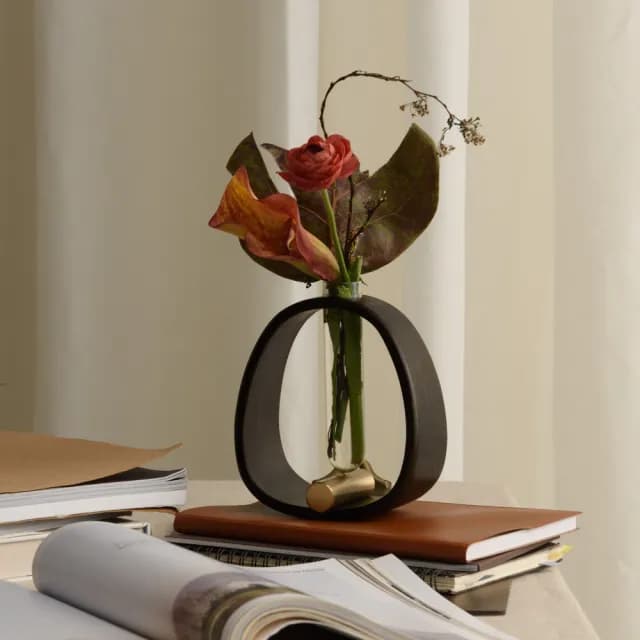 【Gudee 好迪家居】VASIN 單支平衡花瓶 S+L(花器 擴香瓶)