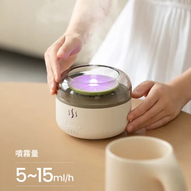 【MUAN】超聲波檸檬香薰機 便攜USB香薰加濕器 納米霧化香薰機 氛圍小夜燈 擴香儀(缺水斷電 可添加精油)