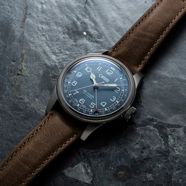 【ORIS 豪利時】Big Crown系列 日期顯示機械腕錶 畢業禮物 送禮 推薦(0175477414065-0752063)