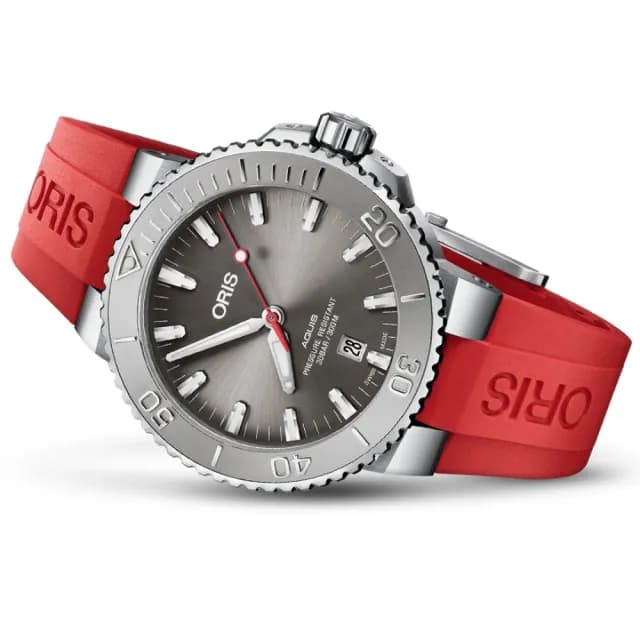 【ORIS 豪利時】時間之海 潛水機械腕錶 七夕 情人節 禮物 送禮 推薦(0173377304153-0742466EB)