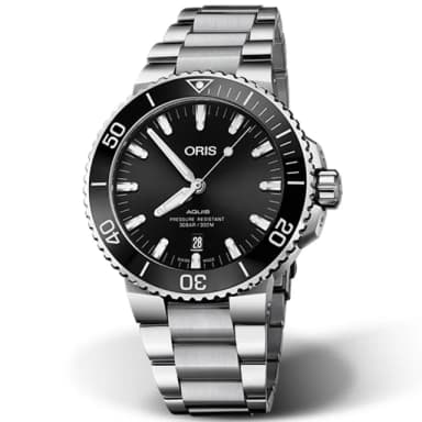 【ORIS 豪利時】Aquis 時間之海系列 潛水機械腕錶 母親節 禮物 推薦(0173377304134-0782405PEB)