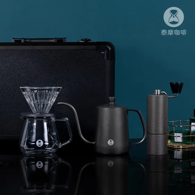 【TIMEMORE 泰摩】小殺手箱手沖咖啡組 栗子C3S 手提行李箱咖啡禮盒(外出旅行咖啡 露營咖啡組 生日 入厝禮)