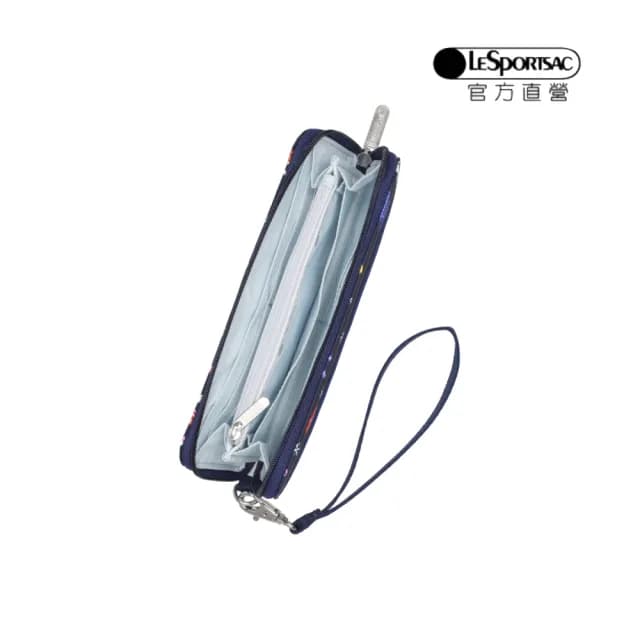 【LeSportsac官方直營】輕量尼龍 腕帶錢包(3462 雪國汪星人)