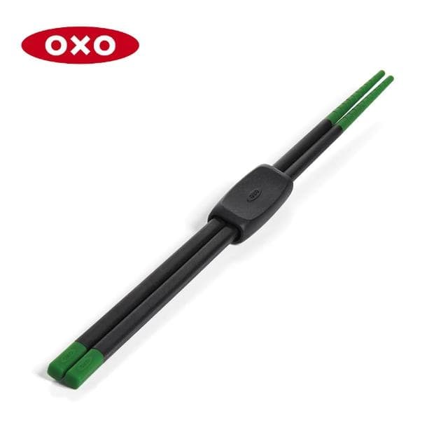 【美國OXO】好好握矽膠料理筷-多色可選(30cm 附筷架好收納 不傷鍋  耐熱280度)