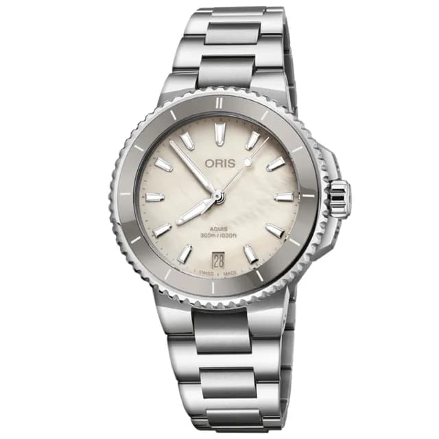 【ORIS 豪利時】Aquis 時間之海系列 潛水機械腕錶 父親節 禮物 送禮 推薦(0173377924151-0781905P)